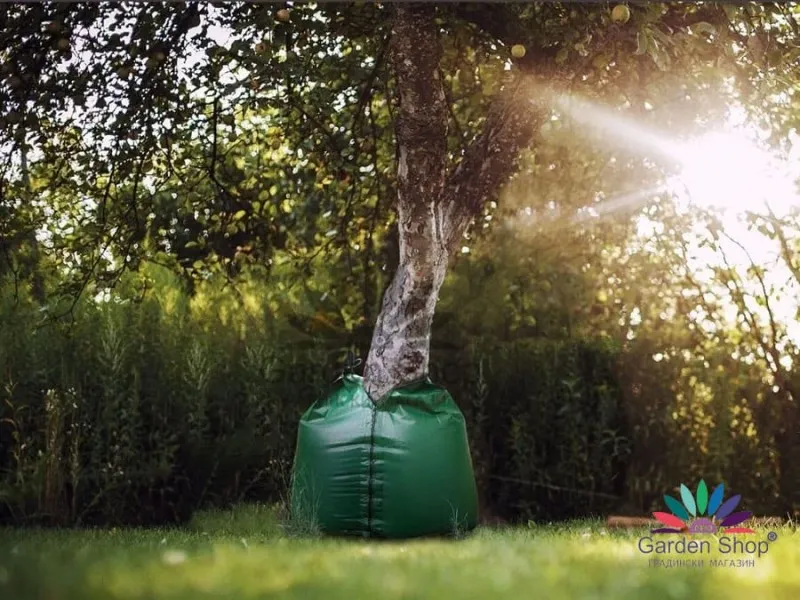 Чували за напояване на дървета Water Bag 75 л – интелигентно решение за равномерно и ефективно поливане