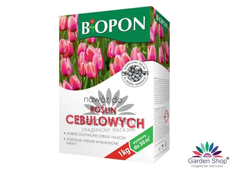 Гранулирана тор за луковични растения Биопон 1 кг (за 30 кв.м)