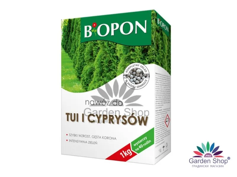 Гранулиран тор за Туя и Кипариси Biopon 1 кг