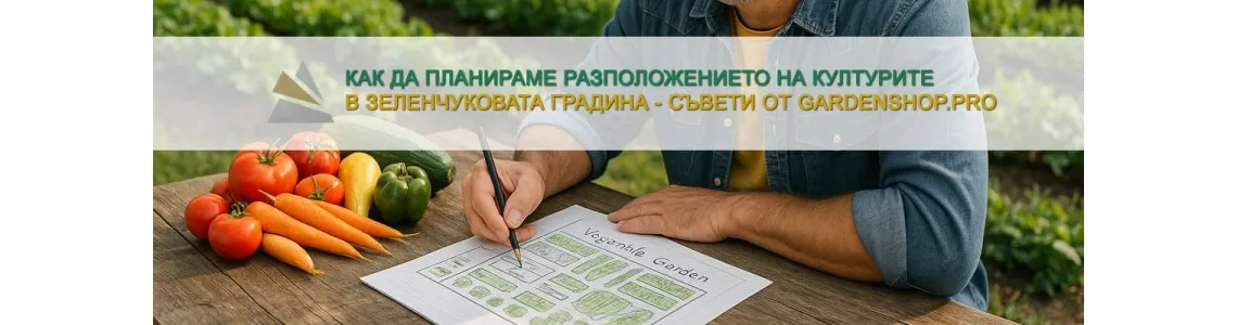Как да планираме разположението на културите в зеленчукова градина