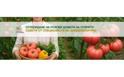 Отглеждане на розови домати на открито