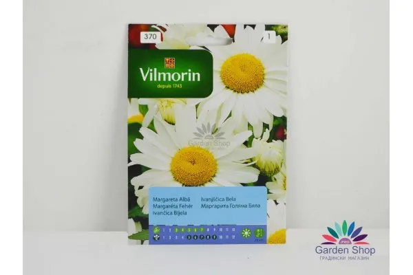 Семена на голяма бяла Маргарита - Crysanthemum Leucanthemum от Вилморин