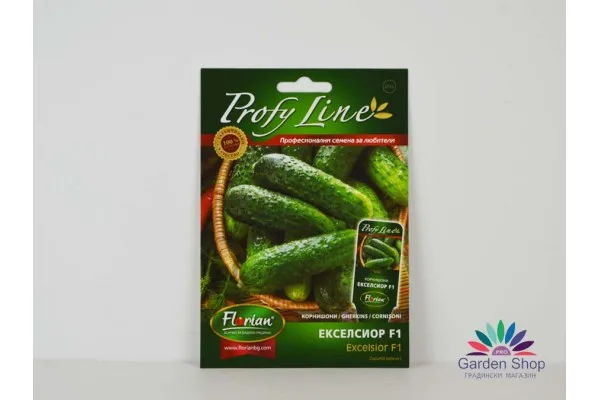 Семена на супер вкусни корнишони с много висок добив - Екселсиор F1 (Excelsior F1) представени от Севън Сийдс