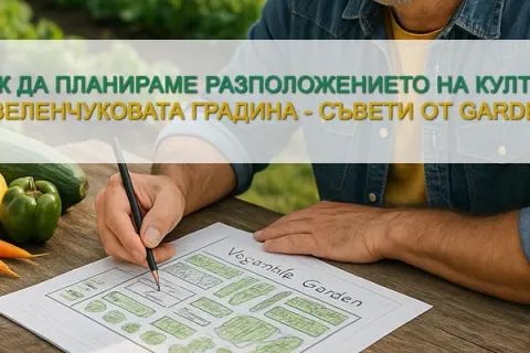Как да планираме разположението на културите в зеленчукова градина